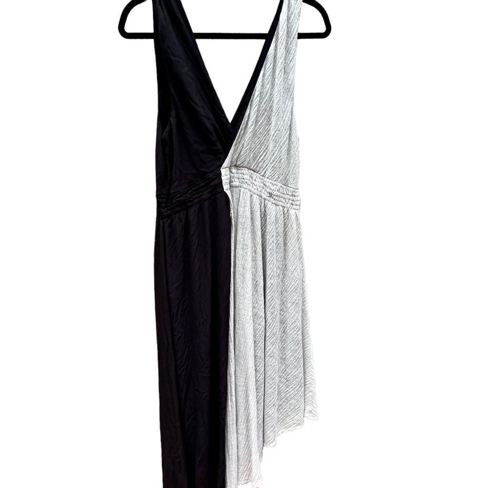 MAEVE BY ANTHROPOLOGIE Elisabel Two Tone Asymmetrical Midi Dress Size Large - Picture 4 of 6